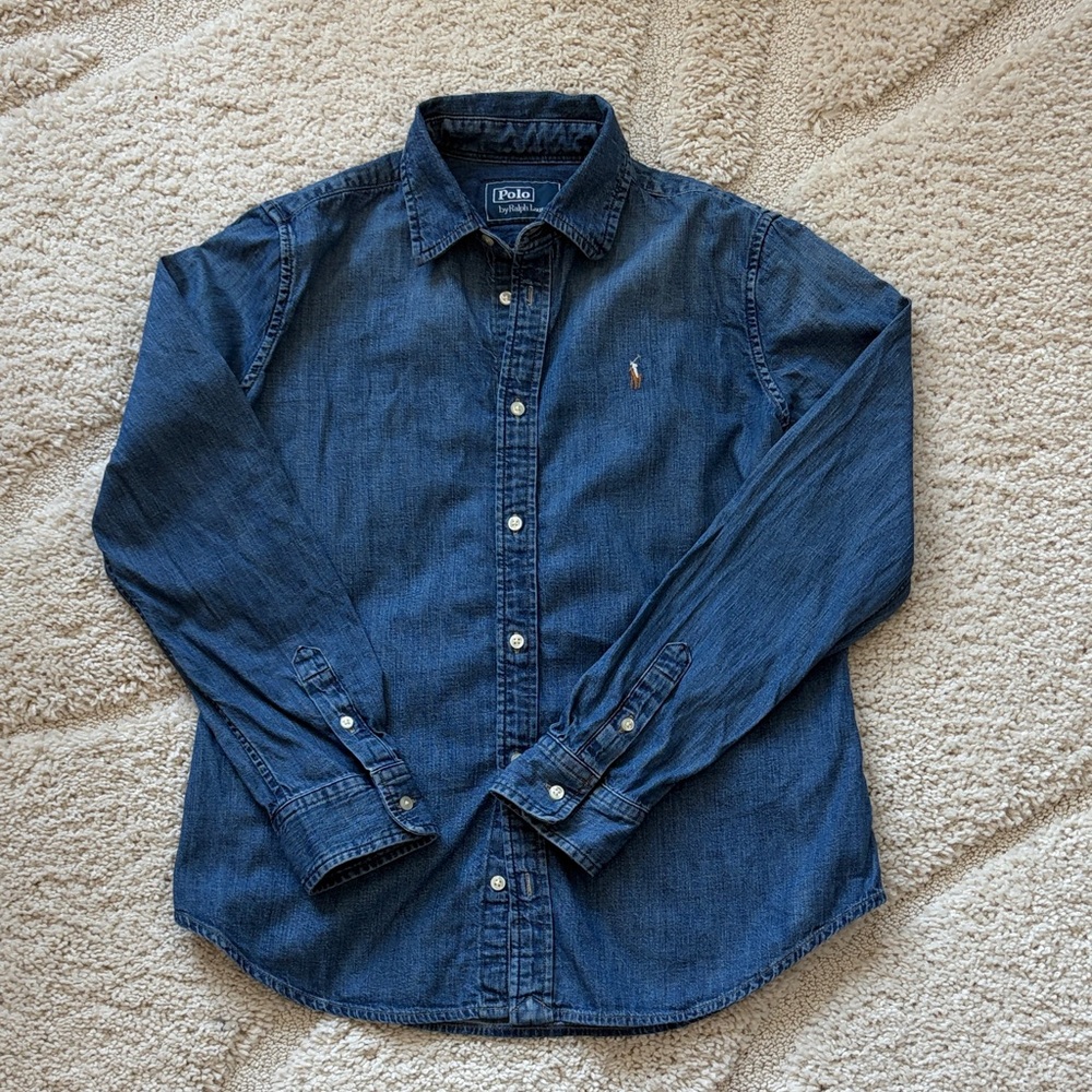 Polo by Ralph Lauren Women's Indigo Button-Down Shirt